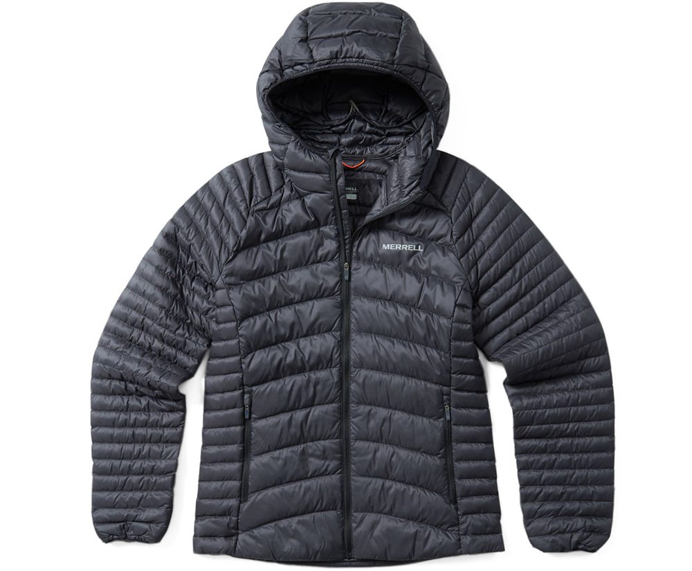 Merrell Jakker Dame - Ridgevent™ Thermo Hoody - Sort - HXO074631